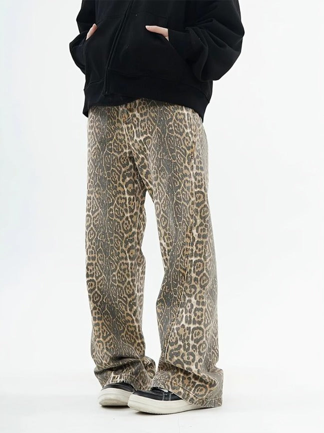 BIZA™ Unisex Leopard Print Jeans!