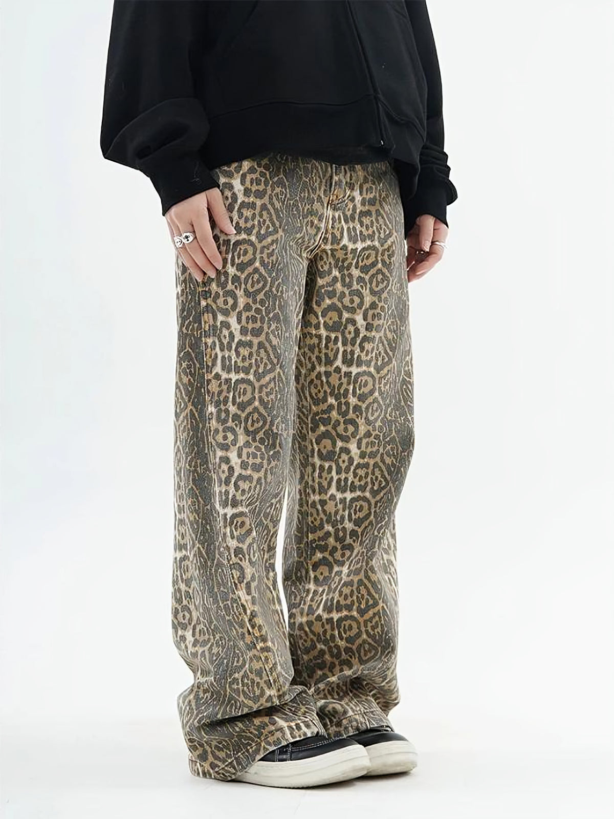 BIZA™ Unisex Leopard Print Jeans!